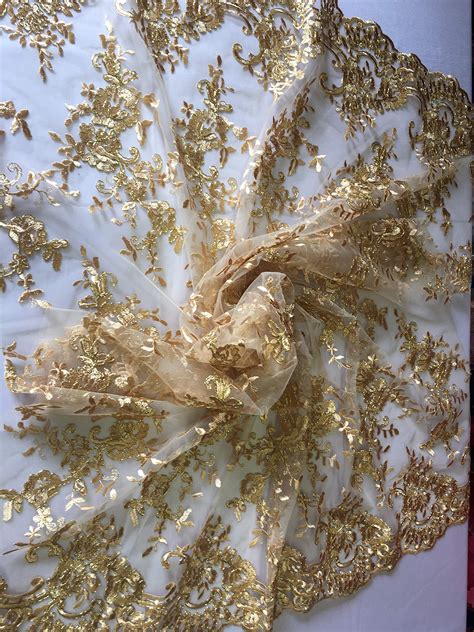 metallic gold lace fabric|bridal gold lace fabric.